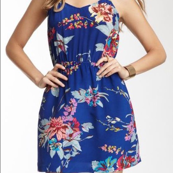 Champagne and Strawberry silk dress - Picture 1 of 6